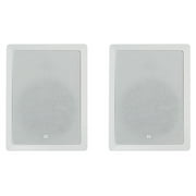 (2) JBL CONTROL 128 WT 8" 50w Commercial 70v In-Wall Speakers For Restaurant/Bar