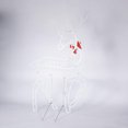 thumbnail image 3 of Gallickan LED Lighted Reindeer for Christmas Decoration, Xmas Outdoor Deer Decor with 60 LED Lights, 3D White Glittered Standing Holiday Display for Outdoor, Indoor, White, B, 3 of 4