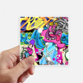 thumbnail image 1 of Graffiti Street Culture Colorful Monster Sticker Square Waterproof Stickers Wallpaper Car Decal, 1 of 1