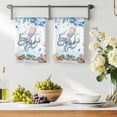 thumbnail image 3 of Octopus Coastal Kitchen Towels Set of 4, Summer Nautical Starfish Coral Ocean Absorbent Dish Towels for Kitchen, Microfiber Hand Towel, Quick Drying Tea Towel for Cleaning Decorative Dishcloths, 3 of 7