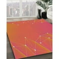 thumbnail image 3 of Ahgly Company Machine Washable Indoor Square Transitional Ferrari Red Area Rugs, 3' Square, 3 of 7