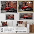 thumbnail image 4 of Designart "Vintage Hauler Red Pickup Truck Journey II" Transportation Floater Framed Wall Art Print, 4 of 7