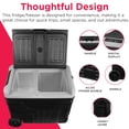 thumbnail image 3 of Frigidaire 49 Qt. (46L) Portable Convertible Refrigerator/Freezer, Dual Zone Smart Trolley-with App, Car Fridge, Black, 3 of 16