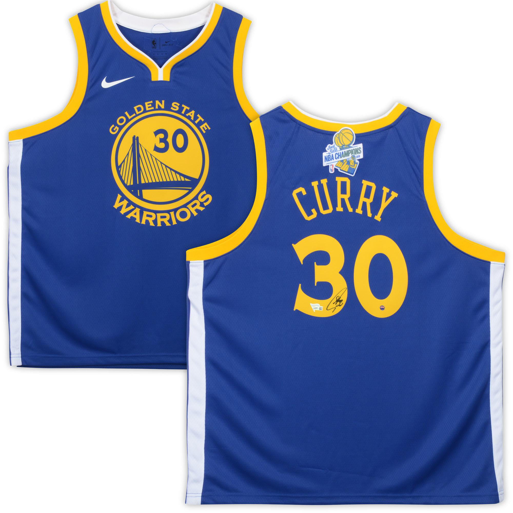 Stephen Curry Golden State Warriors Autographed Blue Swingman Jersey