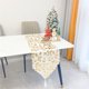 thumbnail image 3 of Caminos de mesa con patrón de impresión bronceada con borlas para decoración de boda, fiesta de Navidad, 33x180cm, 3 of 5