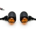 thumbnail image 3 of Krator Motorcycle 2 pcs Black Amber Turn Signals Lights Compatible with Victory Vegas 8-Ball Jackpot Ness Premium, 3 of 6