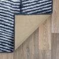 thumbnail image 4 of World Rug Gallery Geometric Stripe Distressed Non Slip Area Rug - GRAY 7'10"x10', 4 of 8