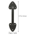 thumbnail image 4 of BESTOYARD Metal Garage Door Handle Black Cast Iron 1Pack, 4 of 5