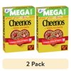 (2 pack) Original Cheerios Heart Healthy Cereal, 21.7 oz Mega Size Cereal Brand Box