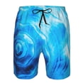 thumbnail image 3 of Fuzoiu Blue Shell Print Men's Beach Shorts,Men's Swim Trunks,Quick Dry Board Shorts with Pockets,Men's Bathing Suits for Surfing, Running, and Casual Wear-3X-Large, 3 of 6