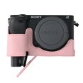 thumbnail image 4 of GadgetCom Camera Half Case Compatible with Alpha 6400 A6400 , Anti-Slip PU Leather Shell Protective Cover, 4 of 7