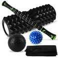 thumbnail image 1 of Tignapoo 5-Piece Massage Set: Includes Yoga Foam Roller, Massage Stick, EVA Massage Balls, Spiky Ball & Storage Bag - Perfect for Relaxation and Muscle Recovery, 1 of 7