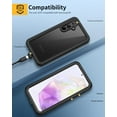 thumbnail image 6 of Samsung Galaxy A35 5G Case, IP68 Waterproof Dustproof, Built-in Screen Protector, Rugged Full Body Shockproof Protective Cover for Samsung A35 5G /4G 6.6", Black/Clear, 6 of 7