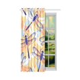 thumbnail image 2 of MKHERT Colorful Dragonflies Window Curtain Living Room,Bedroom Window Drapes 52x84 inch, 2 of 2