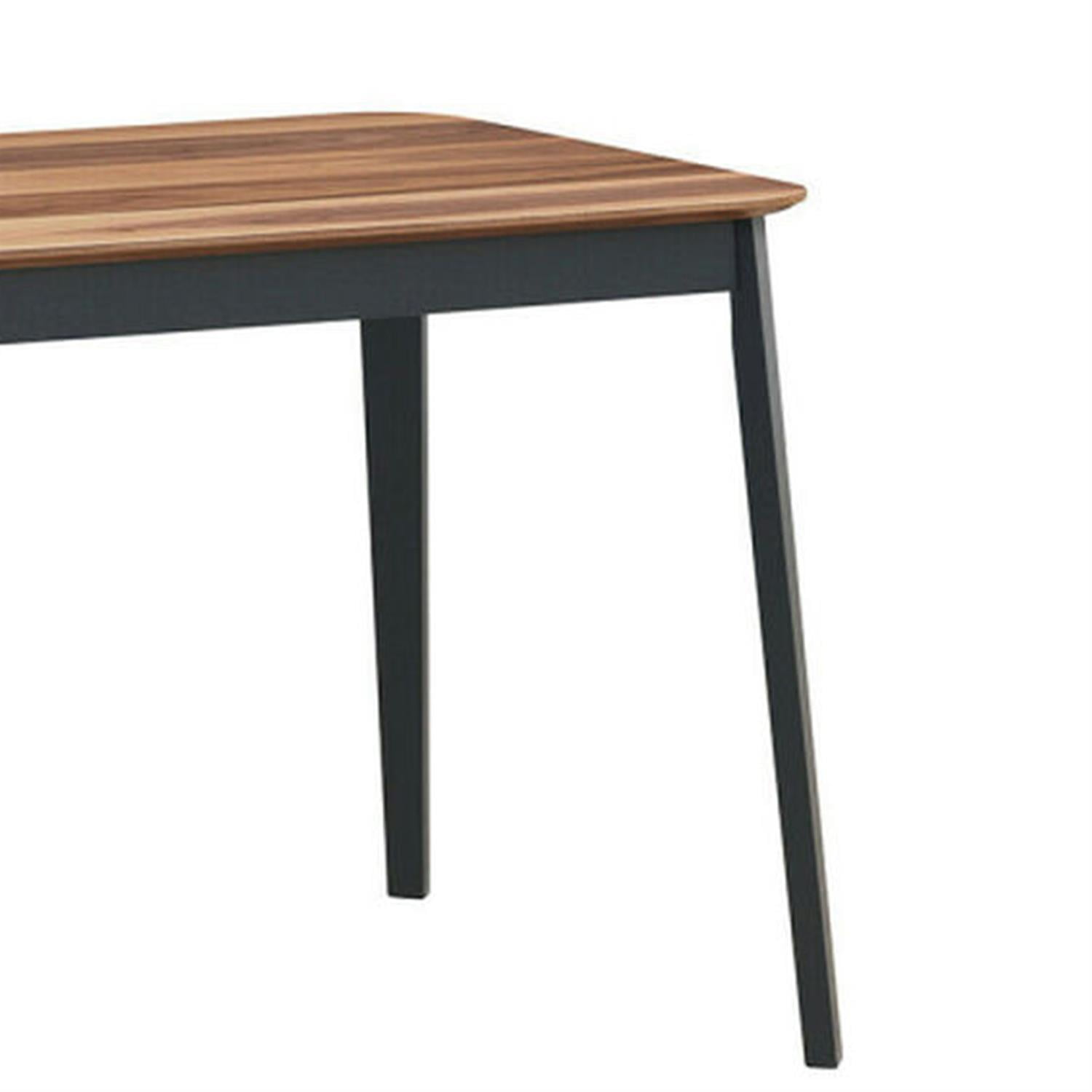 Demi Bonn Mid Century Modern Rectangular Dining Room Table, Rectangular Dining Table Furniture for Kitchen, Dining Room, Dinette, Brown