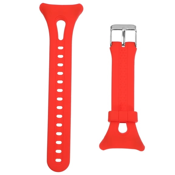 COMPUKAS Forerunner 10/15 Watchband Red Silicone Quick Release and Adjustable Size 1Set Band for Watch Strap