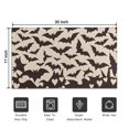 thumbnail image 5 of Happy Halloween Non Slip Washable Door Mat Spider Bat Welcome Mat Friendly for Door Kitchen Bathroom Bedroom Crystal Velvet 30x17 Inches, 5 of 7