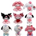 thumbnail image 2 of Sanrio-muñeco de peluche con diseño de flores, muñeco de peluche con diseño de Hellokitty, Kuromi Melody, Cinnamoroll, ideal para regalo de vacaciones y Festival, 2 of 4