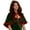 Red Green, variant on Doomiva Women Christmas Santa Robe Cape Xmas Hooded Cloak Masquerade Capes Green One Size