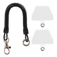 thumbnail image 2 of Phone Lanyard Tether Elastic Coiled Stretchy Strap with Tab for Smartphone, 2 of 9