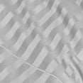 thumbnail image 5 of (2 pack) Hotel Style 600 Thread Count Grey Damask Stripe Egyptian Cotton Adult Pillow Cases, Queen (2 Count), 5 of 6