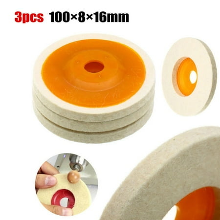 

3pcs 4In 100mm Wool Polishing Wheel Buffing Angle Wheel Polishing Disc Abrasive