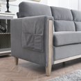 thumbnail image 5 of Modern Solid Wood Three-Seater Sofa 79.5" with Soft Cushions and Durable Construction, 5 of 7