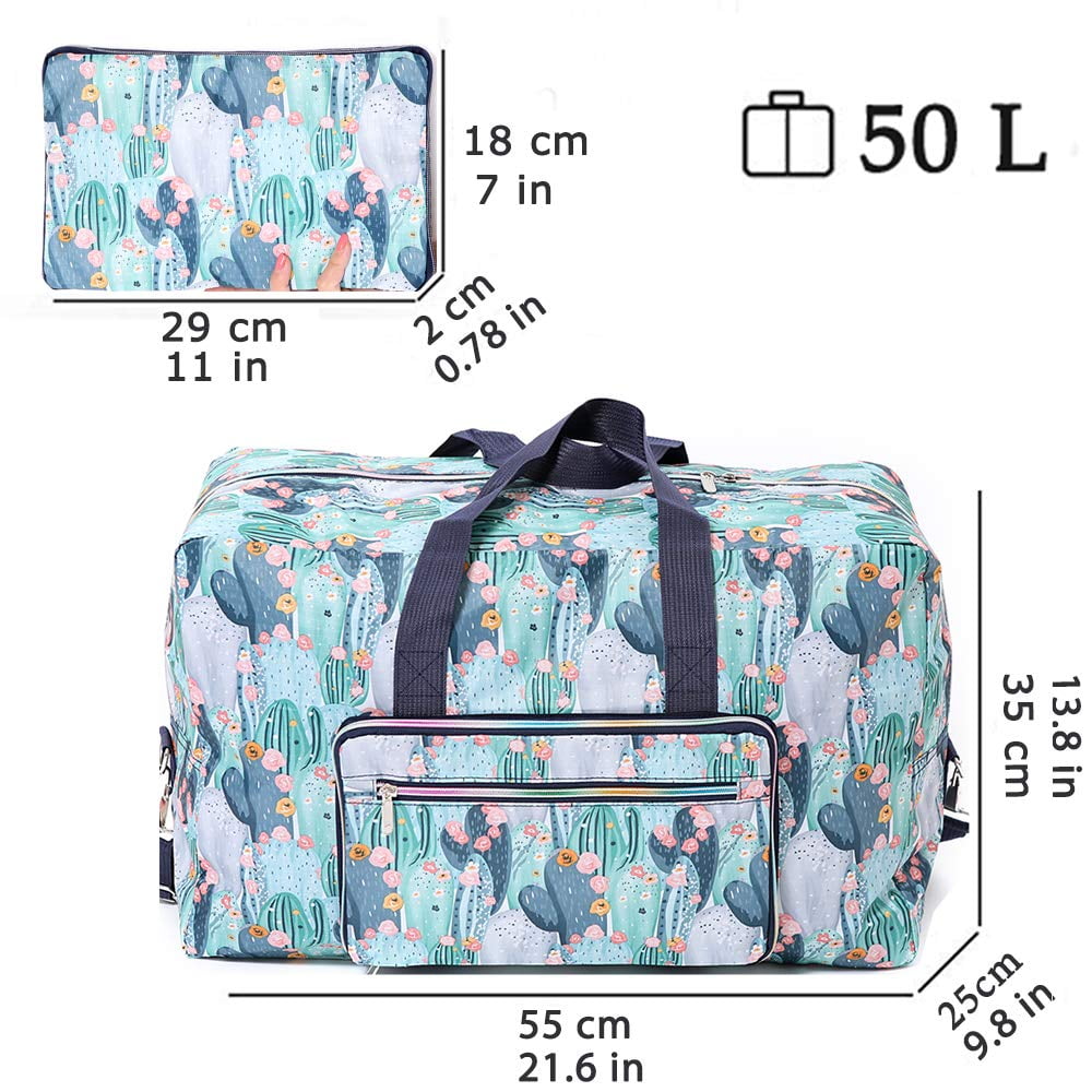 WJKB Travel Duffle Bags Sports Tote Gym Bag Shoulder Weekender Overnight Duffel Bag for Women