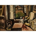 thumbnail image 3 of Joaquín Torres-García 24x18 Black Modern Framed Museum Art Print Titled - Interior (1928), 3 of 5