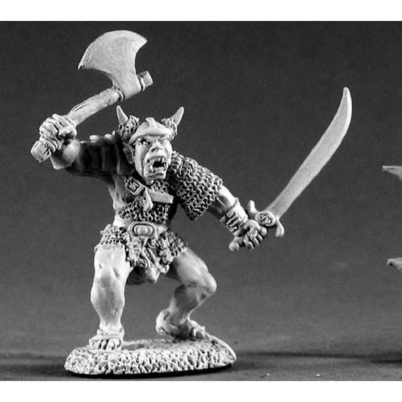 Reaper Miniatures Orc Warrior Of Kargir #02262 Dark Heaven Unpainted Metal