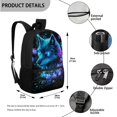 thumbnail image 3 of Jeiento Wolf Backpack for School Boys 3rd Grade with Lunch Box Bookbag and Lunch Bag Set 17in Elementary Schoolbag Lunch Bag Pencil Case Water Bottle Holder 4 in 1 Back Pack, 3 of 7
