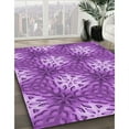 thumbnail image 3 of Ahgly Company Machine Washable Indoor Rectangle Transitional Heliotrope Purple Area Rugs, 7' x 9', 3 of 7