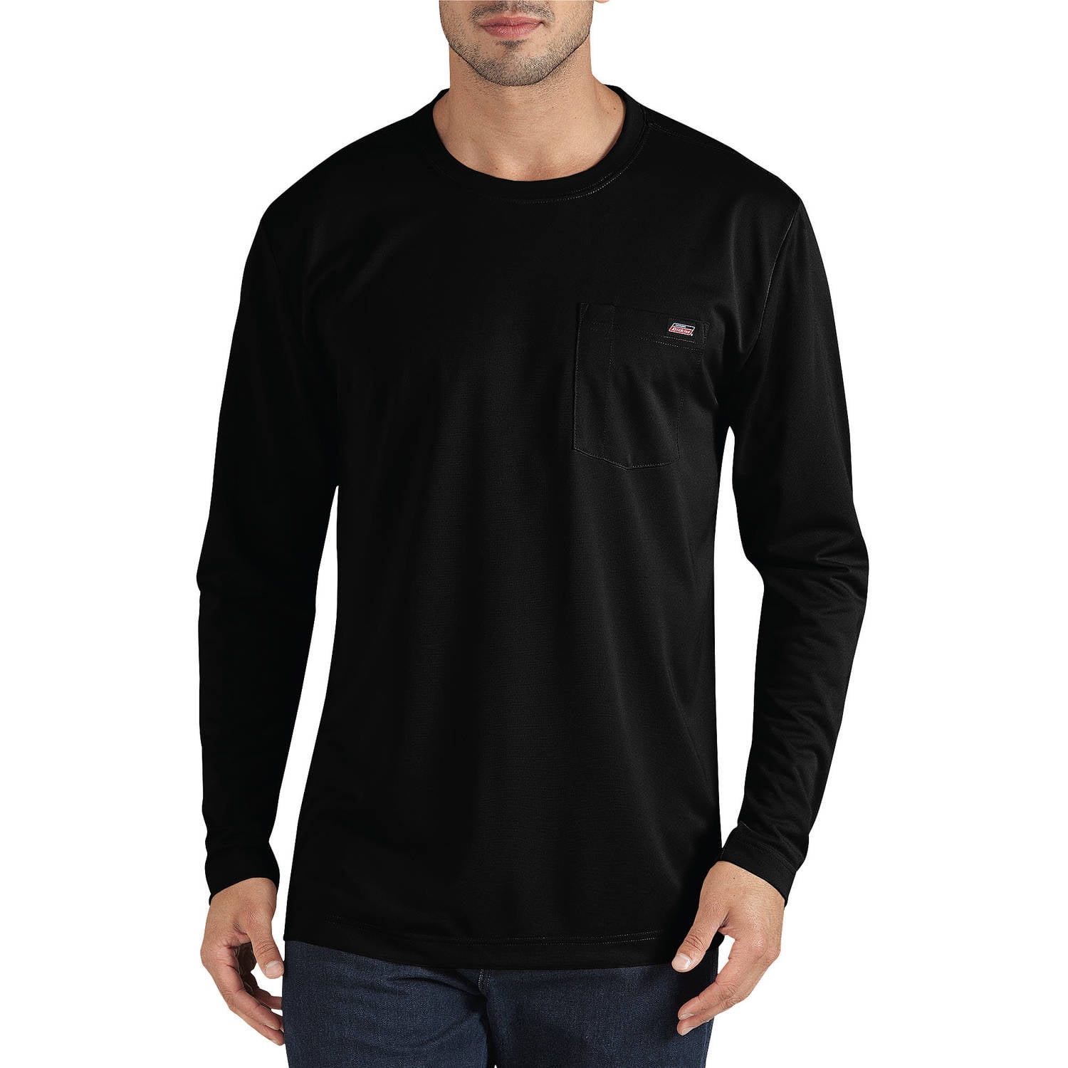 Mens Clothing T-shirts Long-sleeve t-shirts ASOS Cotton Long Sleeve Oversized Pique T-shrit in Black for Men 
