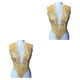 thumbnail image 2 of Wosthever Apliques de encaje para corpiño de boda DIY o accesorio para vestido de baile cuentas 3D bordadas con diamantes de imitación amarillo amarillo un 2Conjunto, 2 of 6