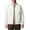 Beige, variant on Men's Jackets Lightweight Fleece Big and Tall Solid Zippered Stand Up Collar Jacket with Elastic Cuffs Pockets