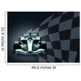 thumbnail image 2 of Wallmonkeys Formula 1 Car and Flag Peel and Stick Wall Decals Mural WM36816 (48 in W x 34 in H), 2 of 4