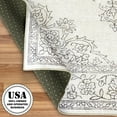 thumbnail image 6 of ReaLife Machine Washable Rug - Stain Resistant, Non-Shed - Eco-Friendly, Padded, Family & Pet Friendly - Premium Recycled Fibers -Distressed Boho Medallion - Ivory, 7'6" x 9'6", 6 of 6