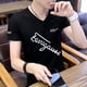 thumbnail image 4 of Camiseta con alfabeto de ropa urbana para hombre, ropa para hombre, camisetas de algodón con cuello en V, top de verano con dibujos de anime XL, 5XL, elegante y elástica, 4 of 5