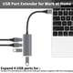 thumbnail image 3 of USB HUB USB2.0 USB3.0 Universal Splitter Dock Aluminum Aloy Viaje Adaptador Estación de acoplamiento para la tableta Accesorio USB 4 en 1 Inevent EL023095-02B, 3 of 7