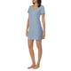thumbnail image 2 of Camisa de dormir con cuello en V de algodón Nightgown Nautica, color azul jaspeado, talla L, 2 of 5