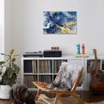 thumbnail image 4 of Art.com Abstract Bright Motion Composition. Modern Futuristic Dynamic Background. Blue and Yellow Color Art Stretched Canvas Print Wall Art by Excellent backgrounds, 36" x 24", 4 of 4