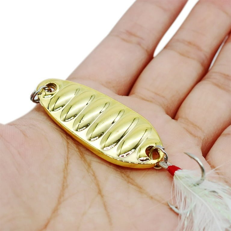 Metal Spoon Sequin Fishing Lures Long Casting Vib Artificial Crankbaits Fishing  Baits for Trout Perch Pike 