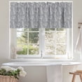 thumbnail image 4 of Lavender Paisley Valances for Windows Abstract Vintage Floral Traditional Ethnic Leaf Valance Curtains Rod Pocket Bathroom Small Window Treatments for Kitchen Living Room Bedroom, 54"x18", 4 of 7