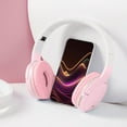 thumbnail image 7 of CXALSSY X3 Active Noise Cancelling Headphones, Over-Ear Headphones with Mic for Kids/Adults/Teen/School/TV, Pink, 7 of 7