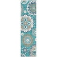 thumbnail image 2 of Addison Rugs Chantille Indoor/Outdoor Transitional Kaleidoscope Teal Washable Runner Rug, 2'3" x 7'6", 2 of 6