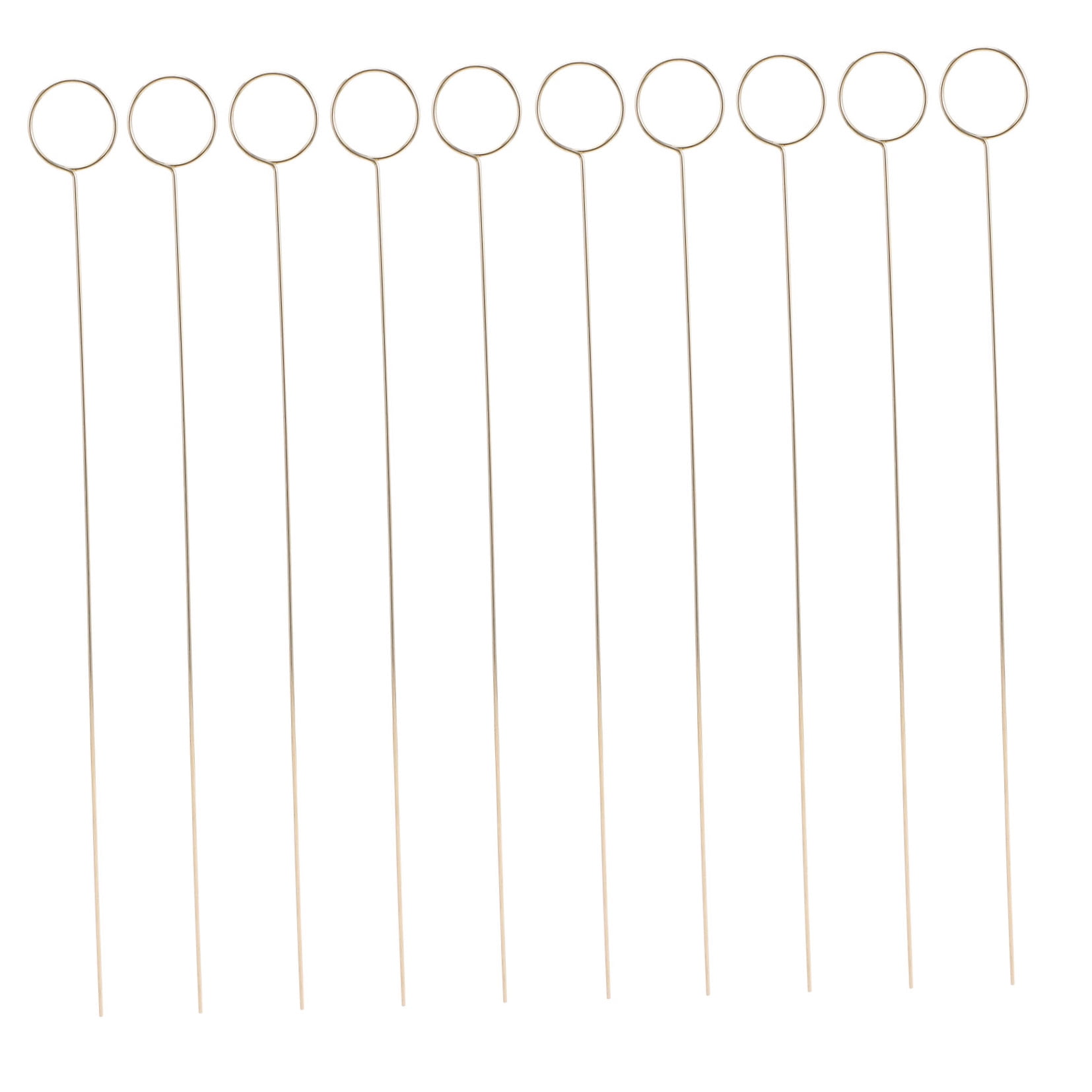 HONMEET 60Pcs Round Golden Iron Table Number Holders and Floral Picks for Stylish Party Decor
