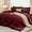Burgundy Red, variant on 5 Pieces Twin Comforter Set, Soft Bed in a Bag Twin Size, All Season Bedding Set with Comforter, Flat Sheet, Fitted Sheet, Pillowcases & Shams, Cream Yellow