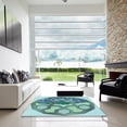 thumbnail image 6 of Ahgly Company Indoor Rectangle Patterned Tiffany Blue Area Rugs, 7' x 10', 6 of 6
