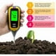 thumbnail image 3 of Medidor de pH Probador de suelo pH Temperatura de humedad Luminoso 4 en 1 Medidor de pH Humedad del suelo Probador electrónico de tierra para plantas de jardín Amarillo, 3 of 5