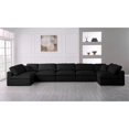 thumbnail image 3 of Maklaine Contemporary Soft Velvet Standard Modular Sectional Sofa in Black, 3 of 3